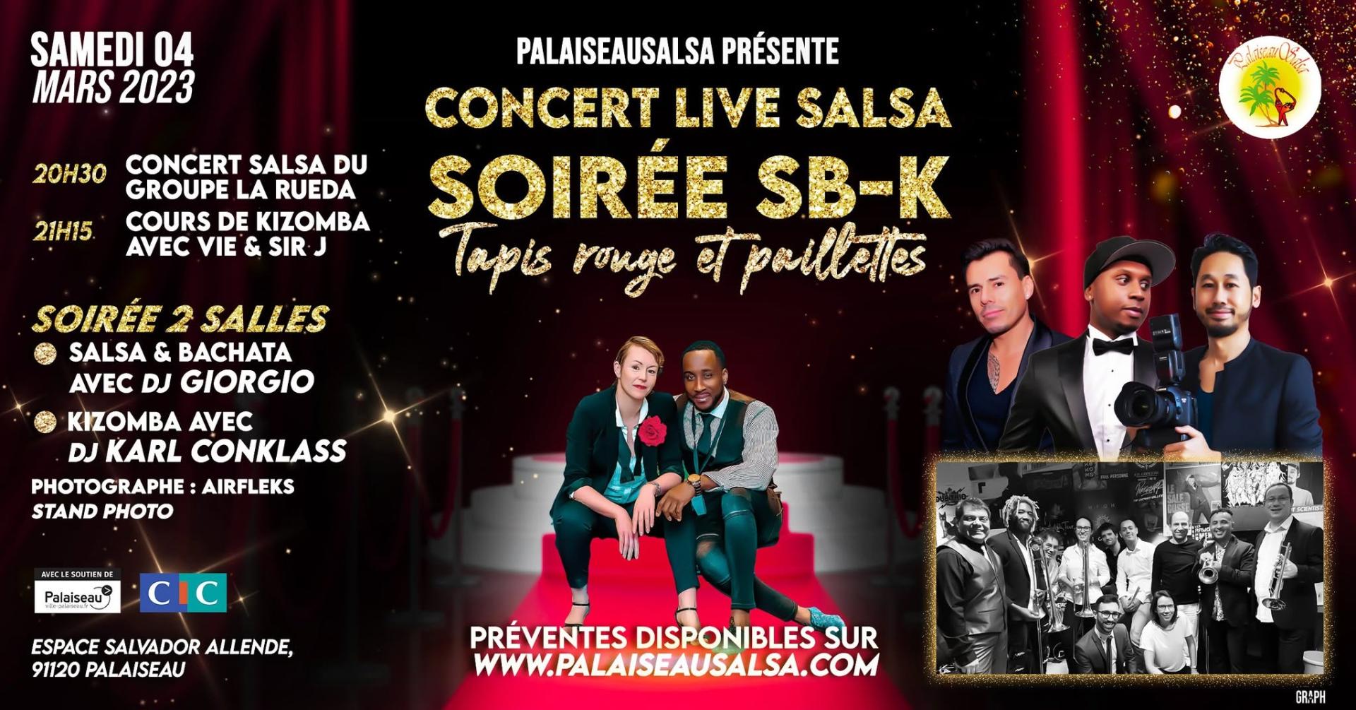 Soirée SBK Tapis Rouge et Concert Live Mars 2023