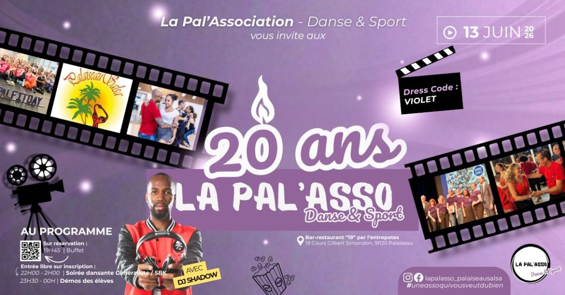 Fête de l&rsquo;Association 2026 – 20ans